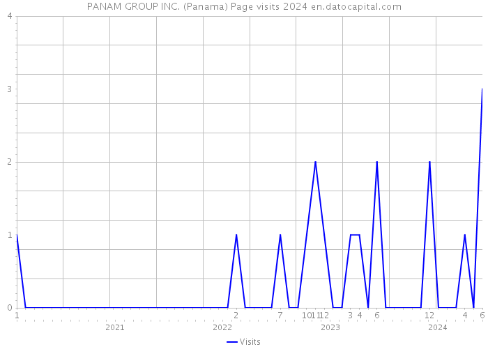 PANAM GROUP INC. (Panama) Page visits 2024 