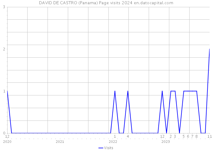 DAVID DE CASTRO (Panama) Page visits 2024 