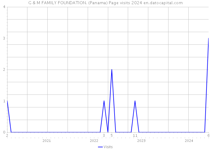 G & M FAMILY FOUNDATION. (Panama) Page visits 2024 