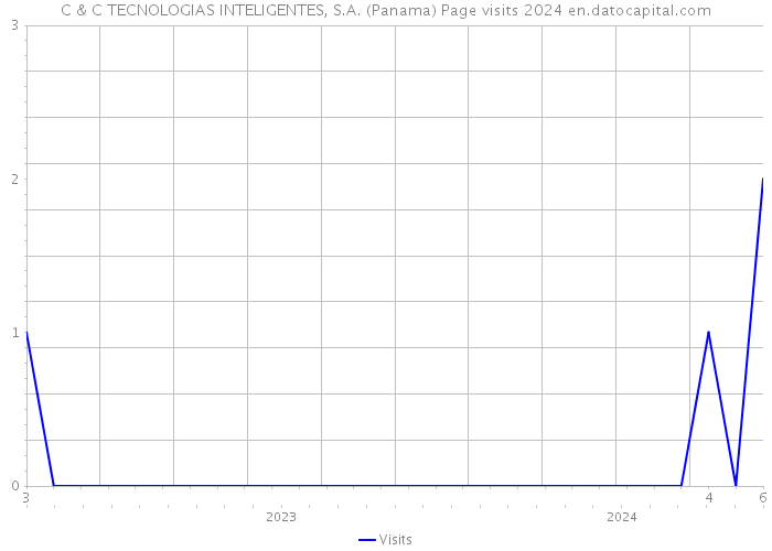 C & C TECNOLOGIAS INTELIGENTES, S.A. (Panama) Page visits 2024 