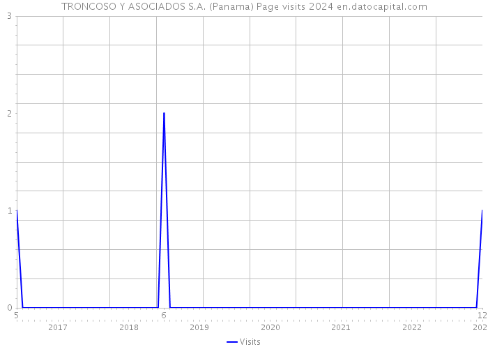 TRONCOSO Y ASOCIADOS S.A. (Panama) Page visits 2024 