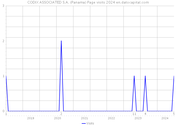 CODIX ASSOCIATED S.A. (Panama) Page visits 2024 