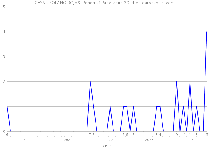 CESAR SOLANO ROJAS (Panama) Page visits 2024 