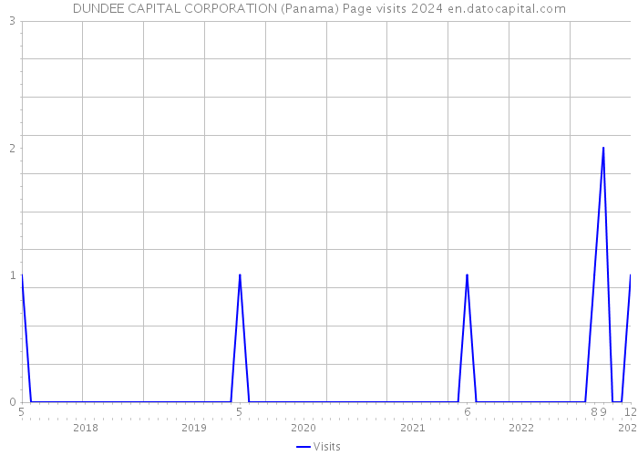 DUNDEE CAPITAL CORPORATION (Panama) Page visits 2024 