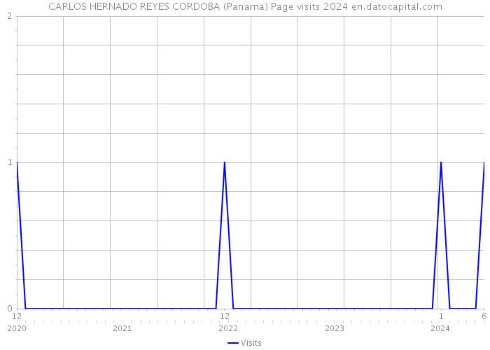 CARLOS HERNADO REYES CORDOBA (Panama) Page visits 2024 