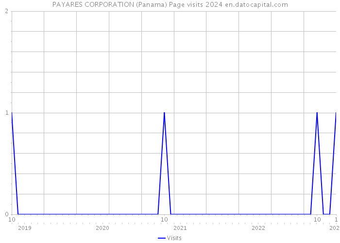 PAYARES CORPORATION (Panama) Page visits 2024 