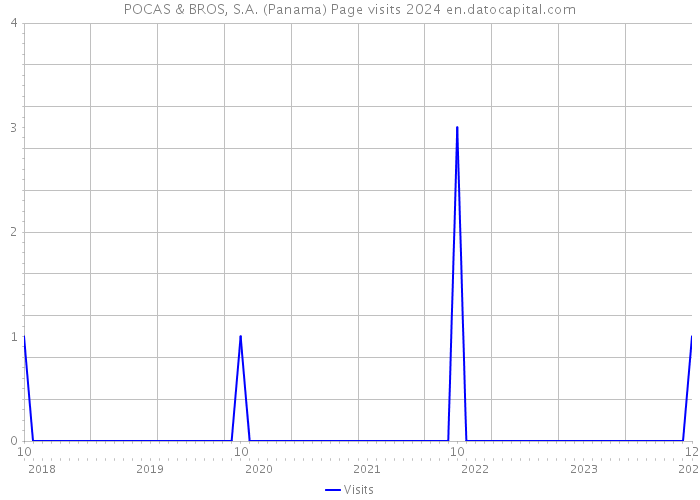POCAS & BROS, S.A. (Panama) Page visits 2024 