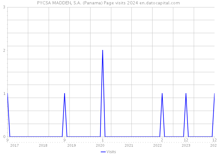 PYCSA MADDEN, S.A. (Panama) Page visits 2024 
