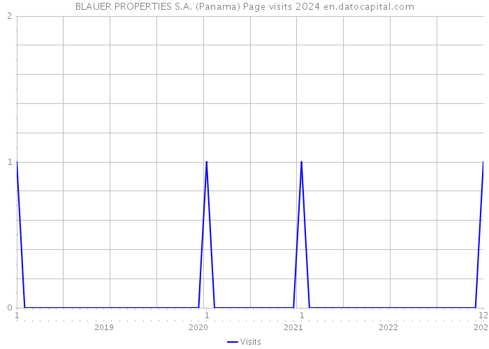 BLAUER PROPERTIES S.A. (Panama) Page visits 2024 