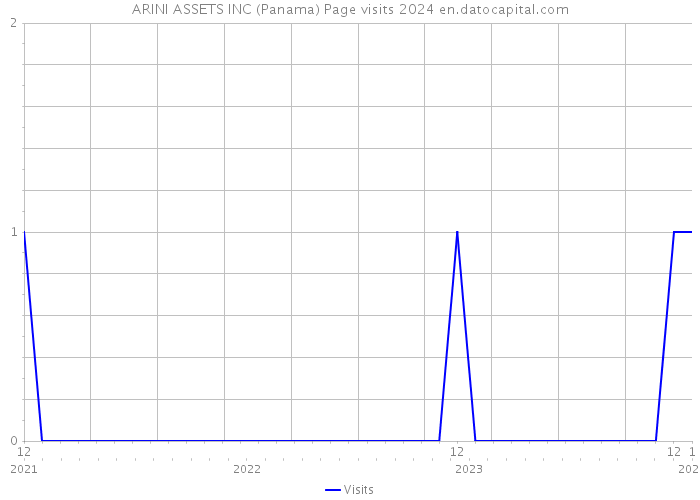 ARINI ASSETS INC (Panama) Page visits 2024 