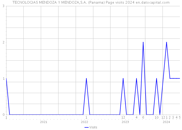 TECNOLOGIAS MENDOZA Y MENDOZA,S.A. (Panama) Page visits 2024 