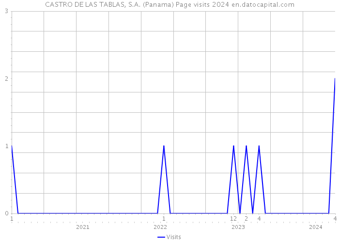 CASTRO DE LAS TABLAS, S.A. (Panama) Page visits 2024 