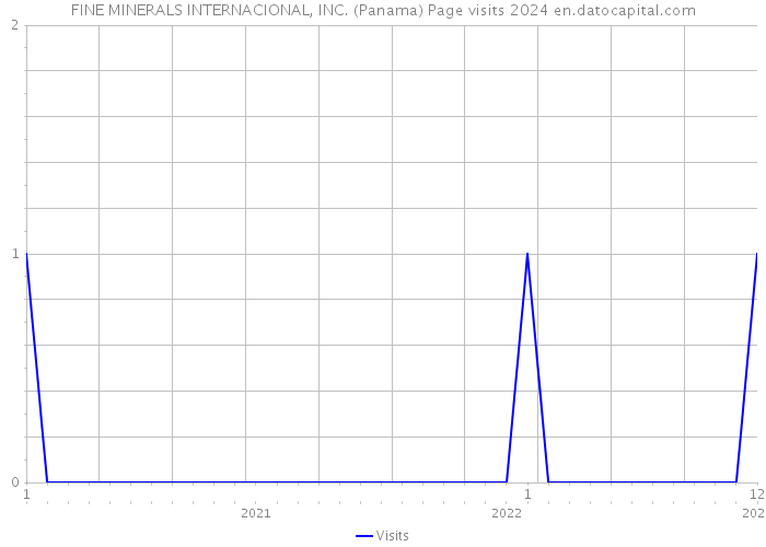 FINE MINERALS INTERNACIONAL, INC. (Panama) Page visits 2024 