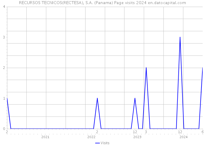 RECURSOS TECNICOS(RECTESA), S.A. (Panama) Page visits 2024 