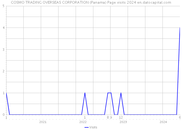 COSMO TRADING OVERSEAS CORPORATION (Panama) Page visits 2024 