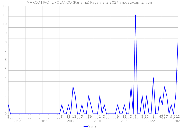 MARCO HACHE POLANCO (Panama) Page visits 2024 
