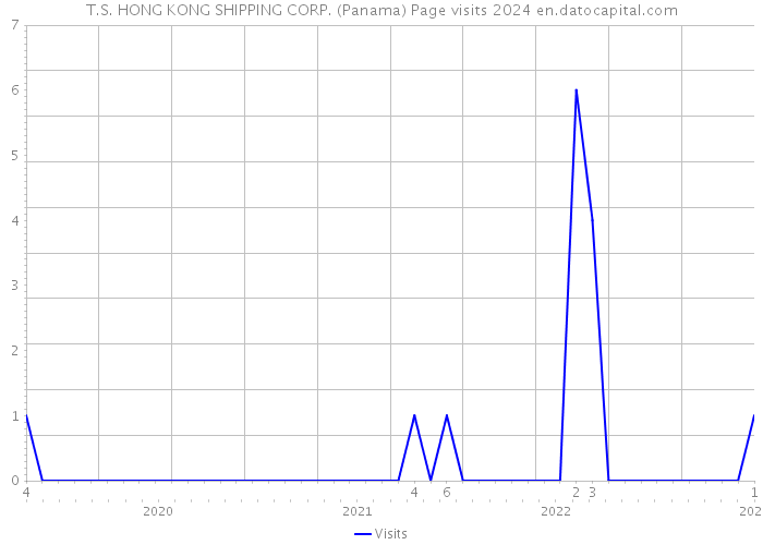 T.S. HONG KONG SHIPPING CORP. (Panama) Page visits 2024 