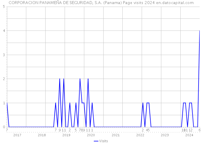CORPORACION PANAMEÑA DE SEGURIDAD, S.A. (Panama) Page visits 2024 