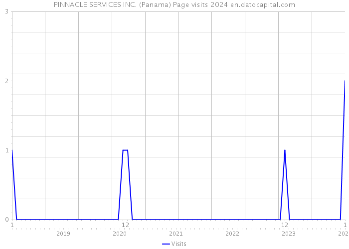 PINNACLE SERVICES INC. (Panama) Page visits 2024 