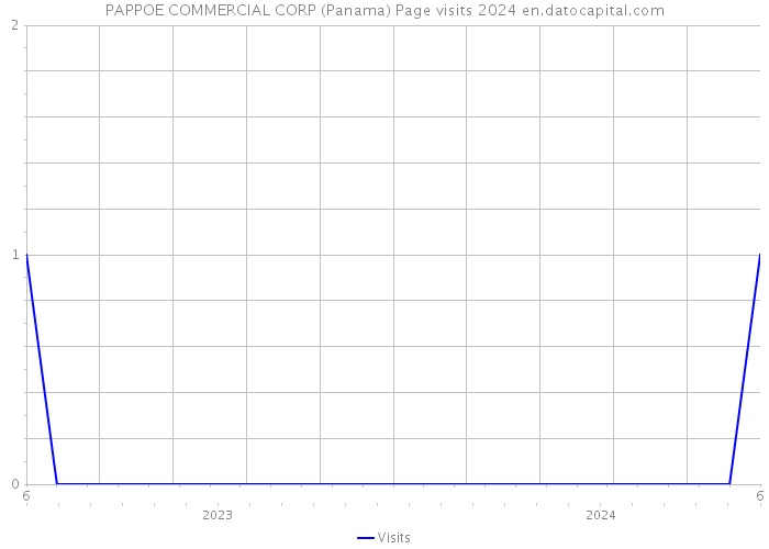 PAPPOE COMMERCIAL CORP (Panama) Page visits 2024 