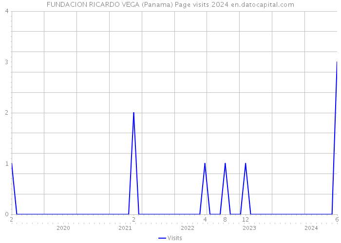FUNDACION RICARDO VEGA (Panama) Page visits 2024 
