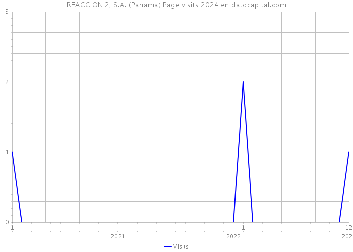 REACCION 2, S.A. (Panama) Page visits 2024 