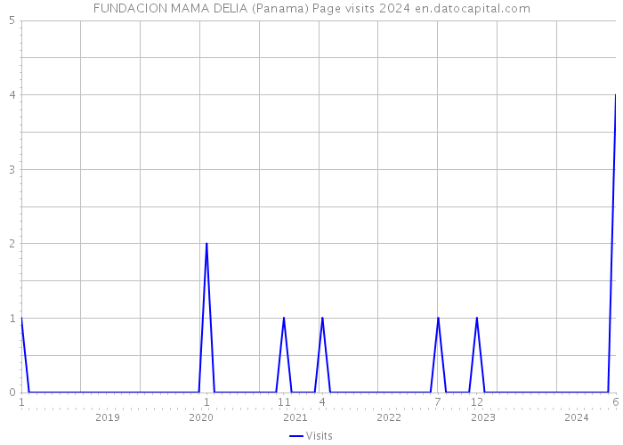 FUNDACION MAMA DELIA (Panama) Page visits 2024 