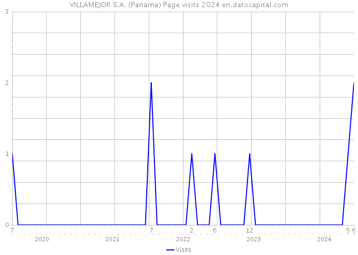 VILLAMEJOR S.A. (Panama) Page visits 2024 
