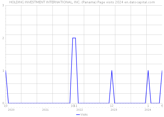 HOLDING INVESTMENT INTERNATIONAL, INC. (Panama) Page visits 2024 