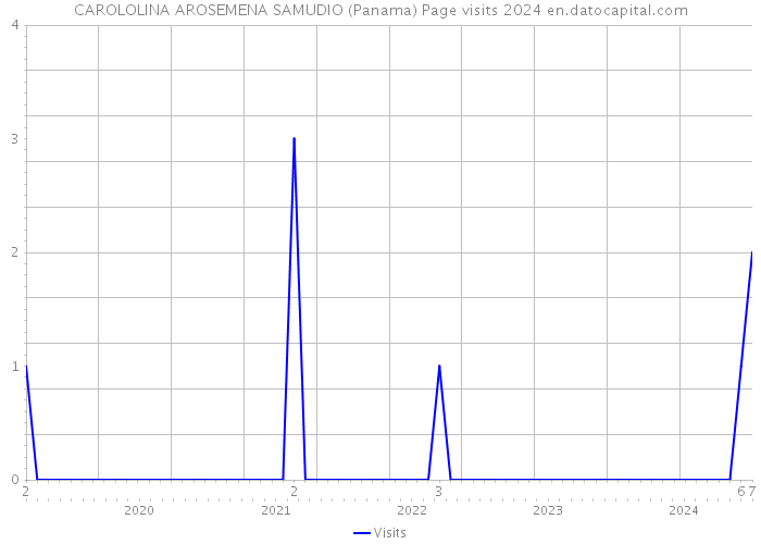 CAROLOLINA AROSEMENA SAMUDIO (Panama) Page visits 2024 