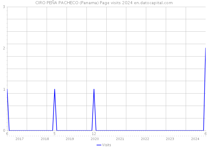 CIRO PEÑA PACHECO (Panama) Page visits 2024 