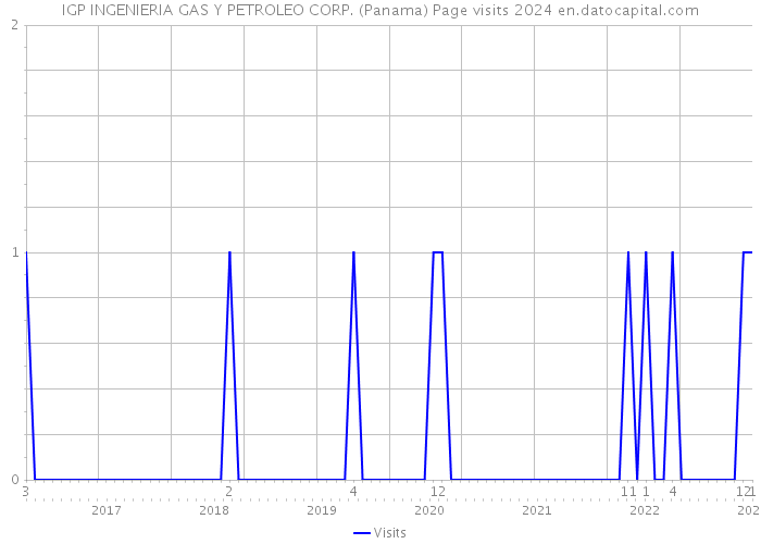 IGP INGENIERIA GAS Y PETROLEO CORP. (Panama) Page visits 2024 
