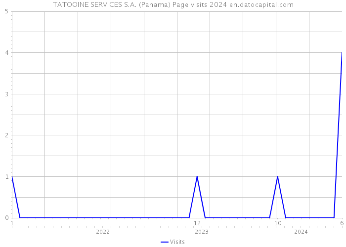 TATOOINE SERVICES S.A. (Panama) Page visits 2024 