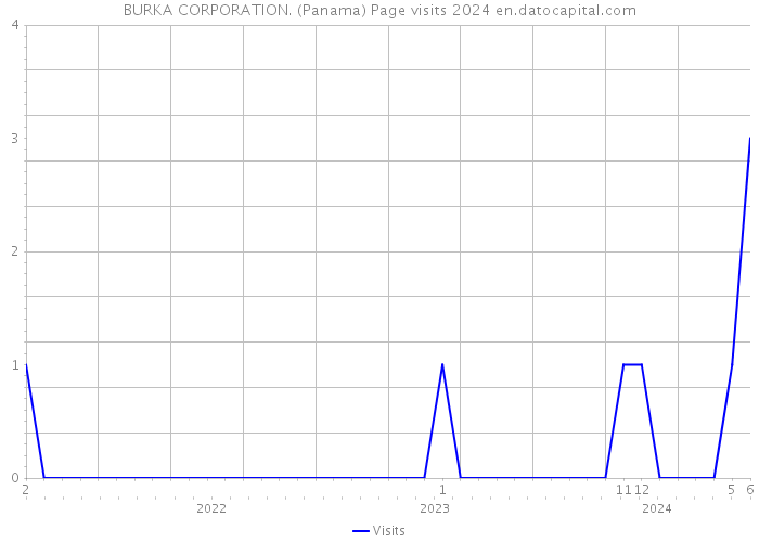 BURKA CORPORATION. (Panama) Page visits 2024 