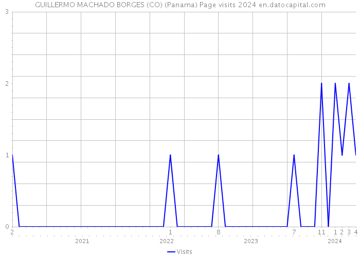 GUILLERMO MACHADO BORGES (CO) (Panama) Page visits 2024 