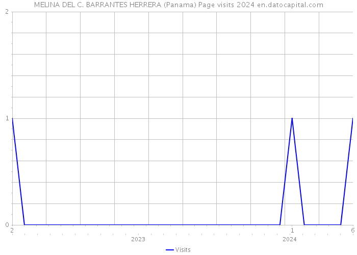 MELINA DEL C. BARRANTES HERRERA (Panama) Page visits 2024 