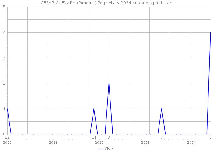 CESAR GUEVARA (Panama) Page visits 2024 