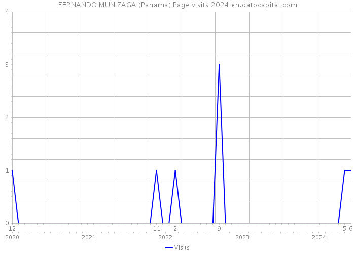 FERNANDO MUNIZAGA (Panama) Page visits 2024 