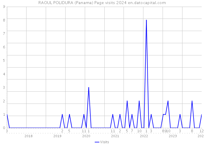 RAOUL POLIDURA (Panama) Page visits 2024 
