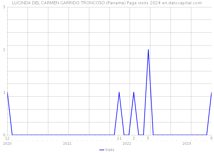 LUCINDA DEL CARMEN GARRIDO TRONCOSO (Panama) Page visits 2024 