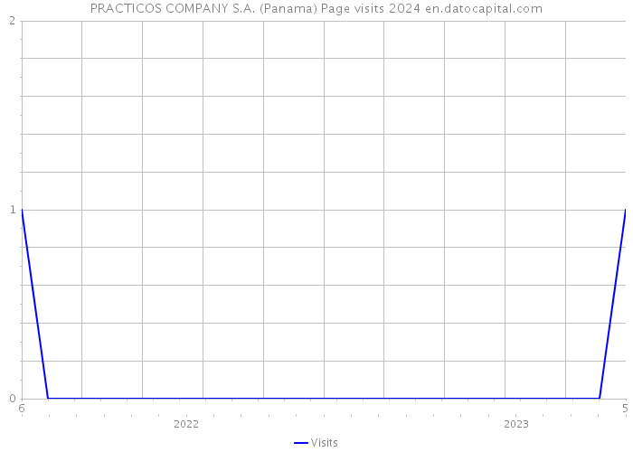 PRACTICOS COMPANY S.A. (Panama) Page visits 2024 