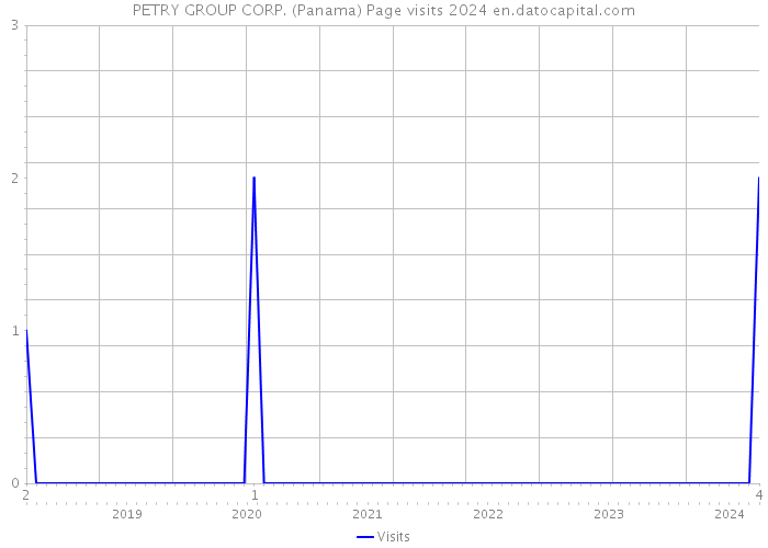PETRY GROUP CORP. (Panama) Page visits 2024 