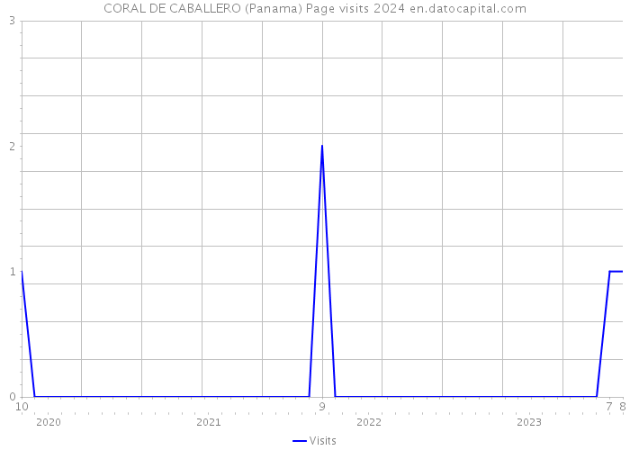 CORAL DE CABALLERO (Panama) Page visits 2024 