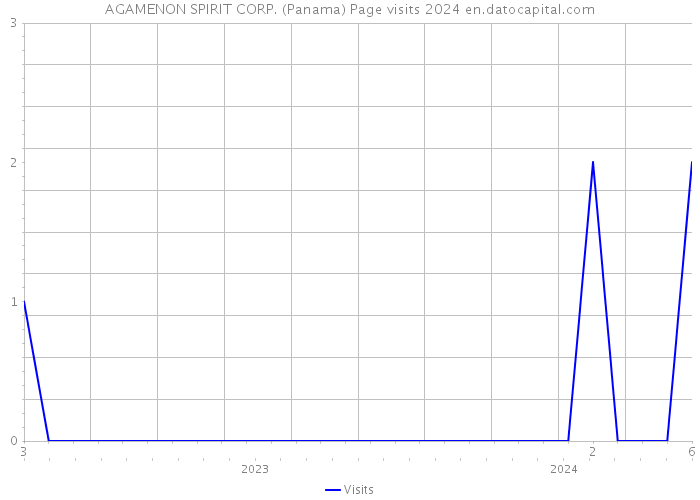 AGAMENON SPIRIT CORP. (Panama) Page visits 2024 