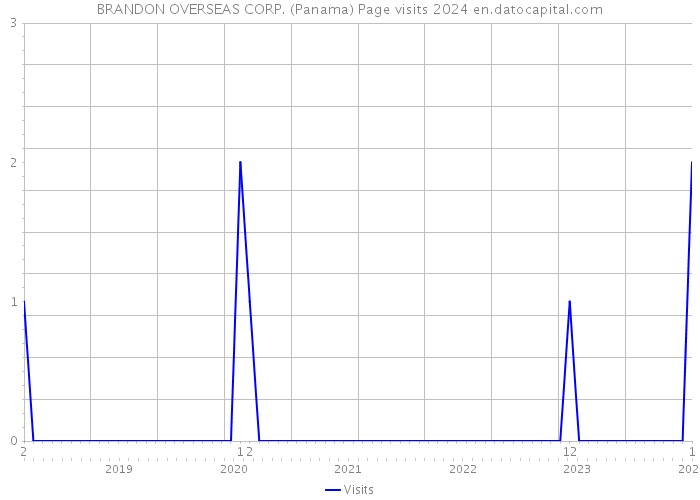 BRANDON OVERSEAS CORP. (Panama) Page visits 2024 