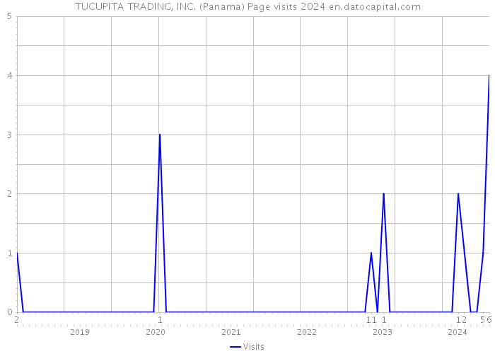 TUCUPITA TRADING, INC. (Panama) Page visits 2024 