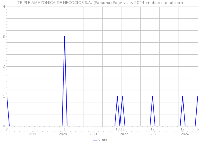 TRIPLE AMAZONICA DE NEGOCIOS S.A. (Panama) Page visits 2024 