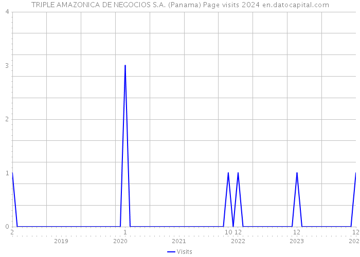 TRIPLE AMAZONICA DE NEGOCIOS S.A. (Panama) Page visits 2024 