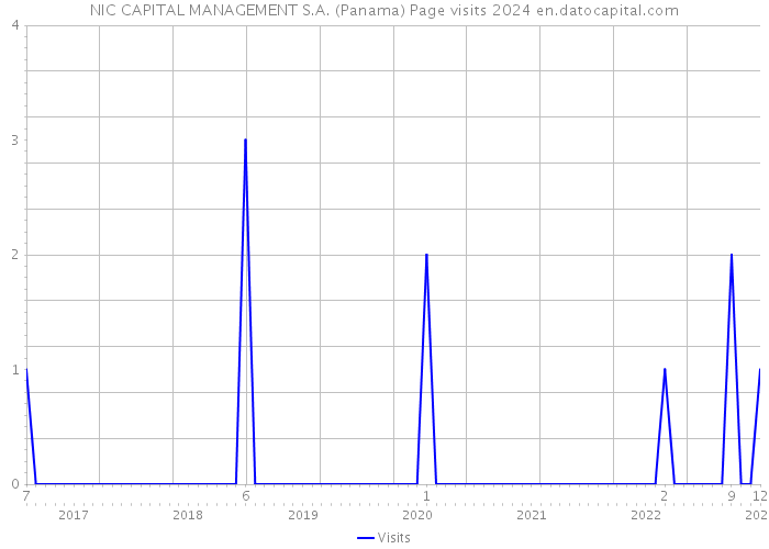 NIC CAPITAL MANAGEMENT S.A. (Panama) Page visits 2024 