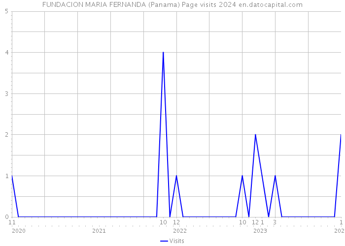 FUNDACION MARIA FERNANDA (Panama) Page visits 2024 